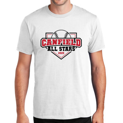 9U Canfield All-Stars White Adult Tee Thumbnail